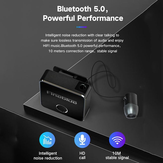 Wireless F1 Earbuds - Bluetooth Compact Black