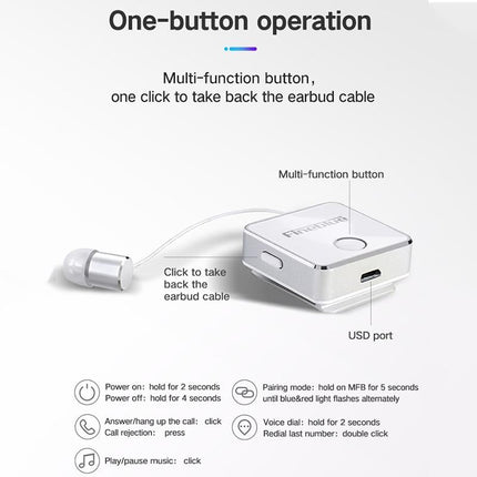 Wireless F1 Earbuds - Bluetooth Compact Black