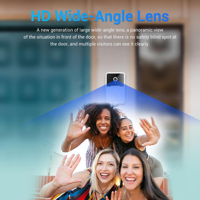 Wireless Doorbell Camera With App & Two-Way Voice & Cloud Storage - Compact