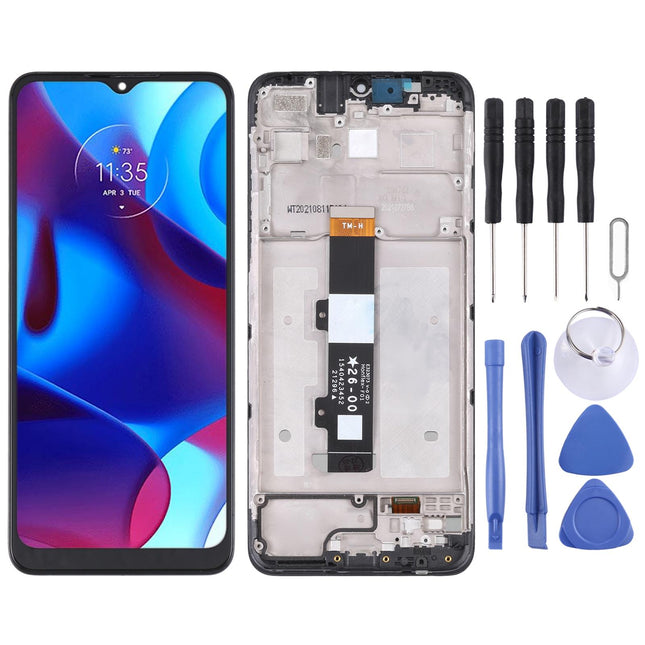 Motorola G Pure Full Assembly Lcd Screen With Frame