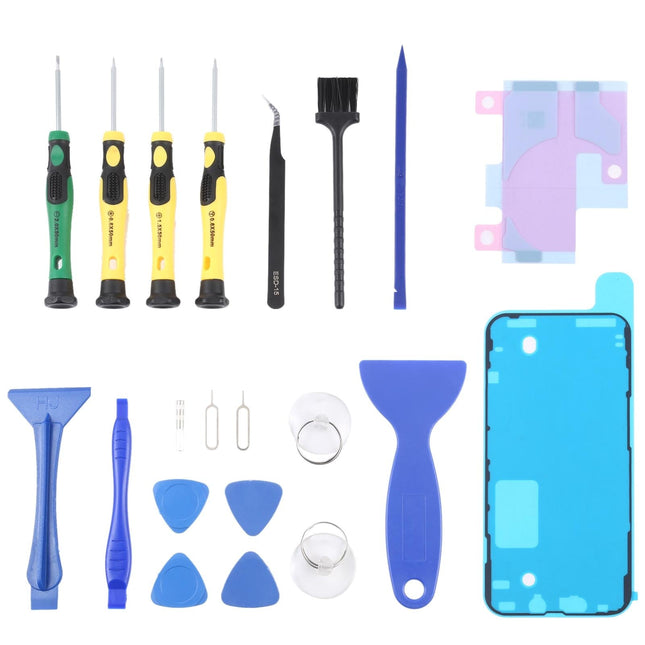 21-In-1 Battery Adhesive And Repair Tool Set For Iphone 13 Pro - Waterproof Lcd Frame