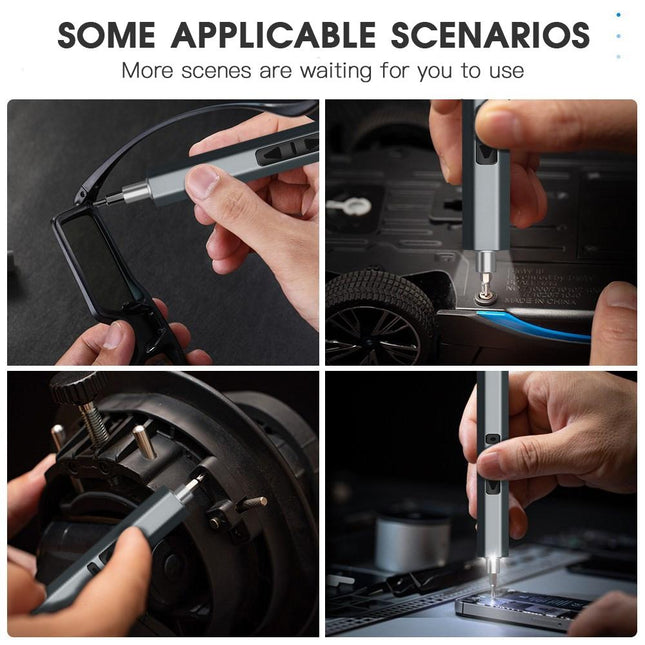 12-In-1 Rechargeable Cordless Electric Screwdriver Set With Type C Port