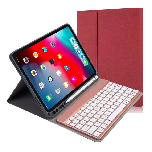 Multi-Colour Backlit Bluetooth Keyboard Case For Ipad Pro 11 With Holder & Pen Slot