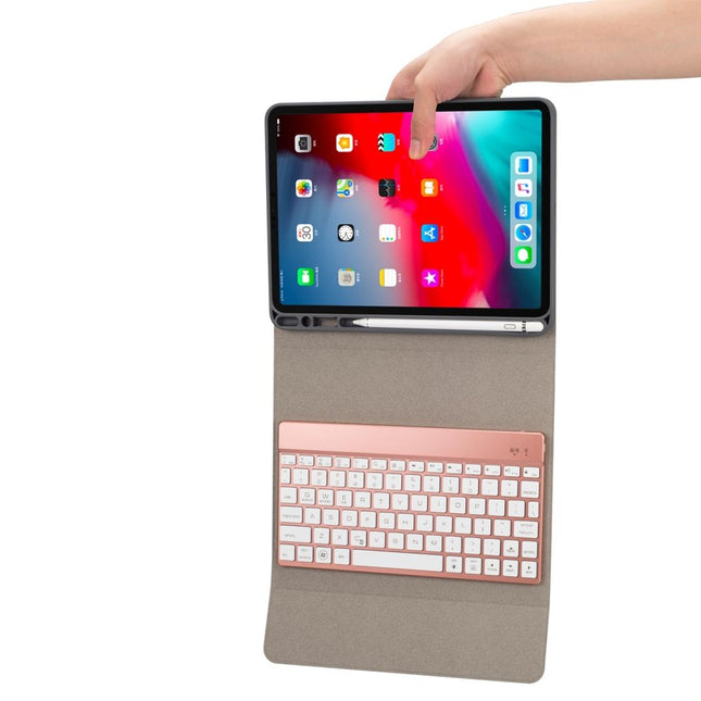 Multi-Colour Backlit Bluetooth Keyboard Case For Ipad Pro 11 With Holder & Pen Slot