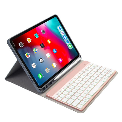 Multi-Colour Backlit Bluetooth Keyboard Case For Ipad Pro 11 With Holder & Pen Slot