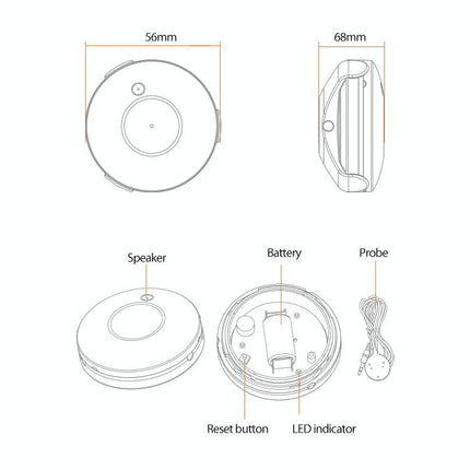 Zigbee Water Flood Sensor - Ws02B