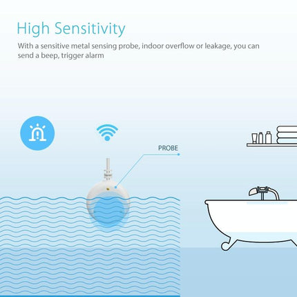 Smart Wifi Water & Flood Sensor - Wireless