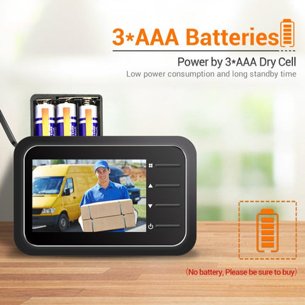 2.4 Digital Door Viewer With Night Vision Tf Card Slot Photo & Video Capture