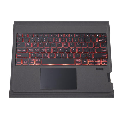 Bluetooth Keyboard Leather Case With Backlight & Touchpad For Ipad Air 10.9 - Black