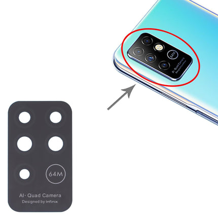 10-Piece Infinix Note 8 X692 Rear Camera Lens Set