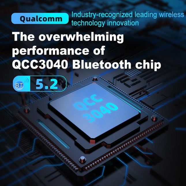 Wireless Bluetooth Module For Headset - Qualcomm 5.2 - Black Earhook