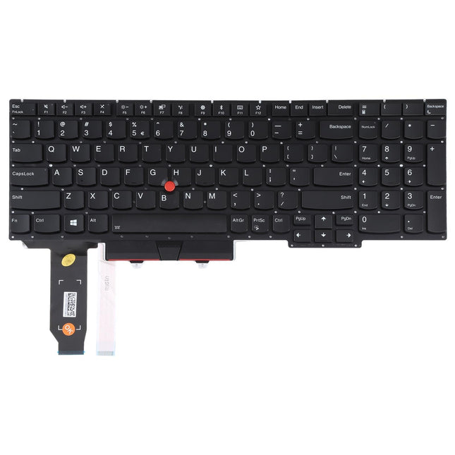 Backlit Keyboard With Trackpoint For Lenovo Thinkpad E15 Gen 2 - Us Version