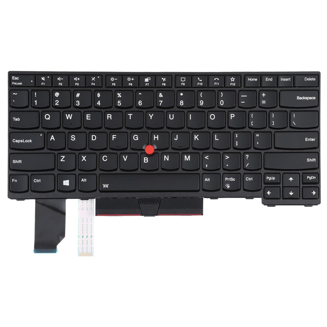 Backlit Keyboard With Trackpoint For Lenovo Thinkpad L14 - Us Version