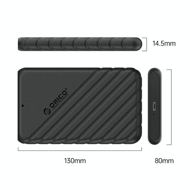 Portable Usb-C Hard Drive Enclosure - 2.5 Size