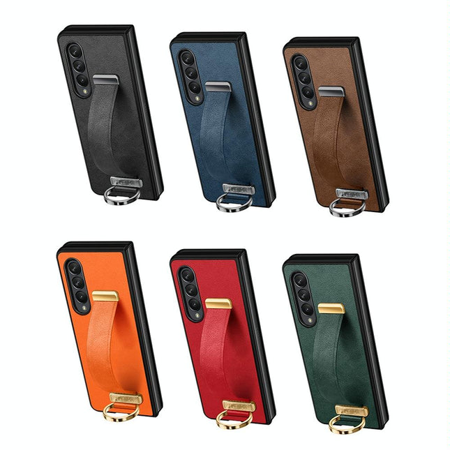 Samsung Galaxy Z Fold 4 Leather Shockproof Case