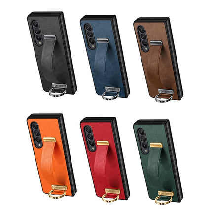 Samsung Galaxy Z Fold 4 Leather Shockproof Case
