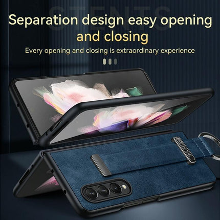 Samsung Galaxy Z Fold 4 Leather Shockproof Case