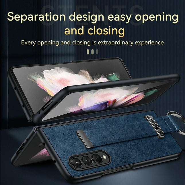 Samsung Galaxy Z Fold 4 Leather Shockproof Case