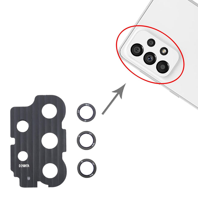 10-Piece Camera Lens Covers For Samsung A736B - Assorted Colours