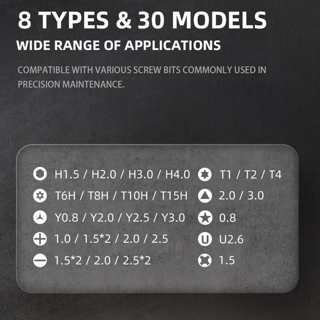 Jakemy Precision Screwdriver Set With Tweezers - 32 Pieces