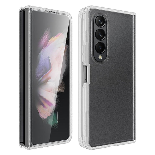Transparent Frosted Hard Case For Samsung Galaxy Z Fold4 - Pc + Tpu