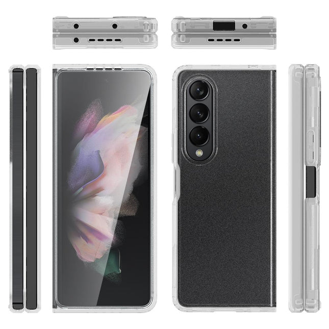 Transparent Frosted Hard Case For Samsung Galaxy Z Fold4 - Pc + Tpu