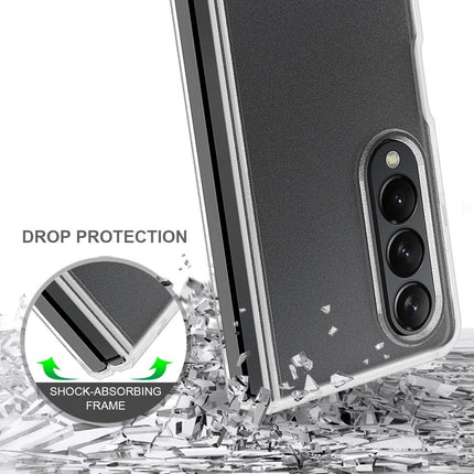 Transparent Frosted Hard Case For Samsung Galaxy Z Fold4 - Pc + Tpu