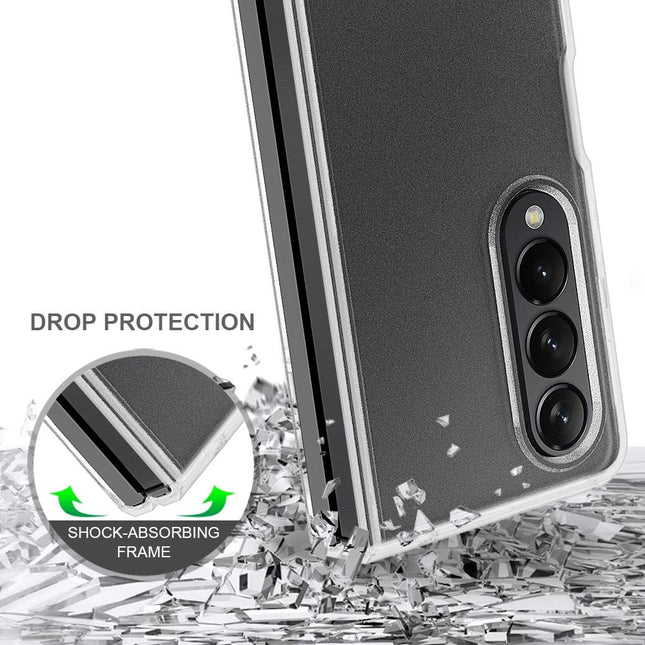 Transparent Frosted Hard Case For Samsung Galaxy Z Fold4 - Pc + Tpu