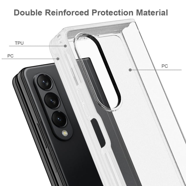 Transparent Frosted Hard Case For Samsung Galaxy Z Fold4 - Pc + Tpu