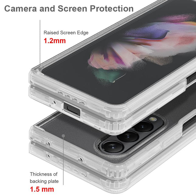 Transparent Frosted Hard Case For Samsung Galaxy Z Fold4 - Pc + Tpu