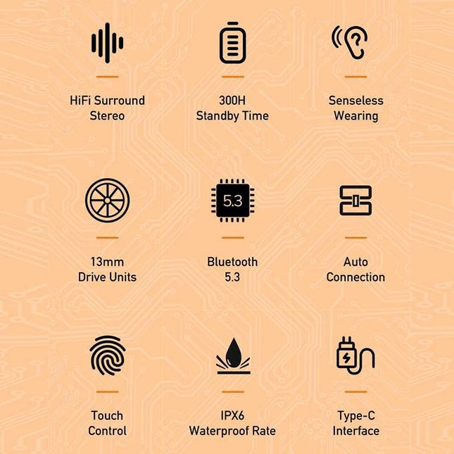 Wireless Gaming Bluetooth Earbuds - T58