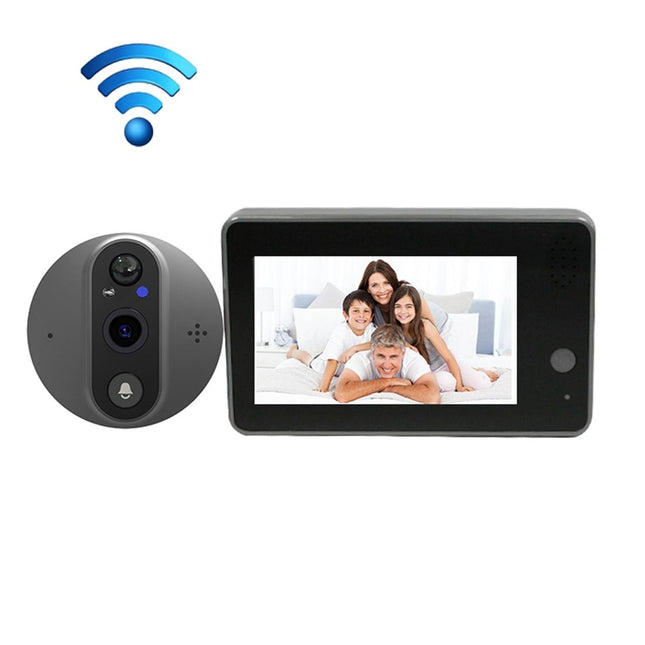 Smart Wifi Doorbell With Night Vision & Motion Detection - 4.3 Inch Screen