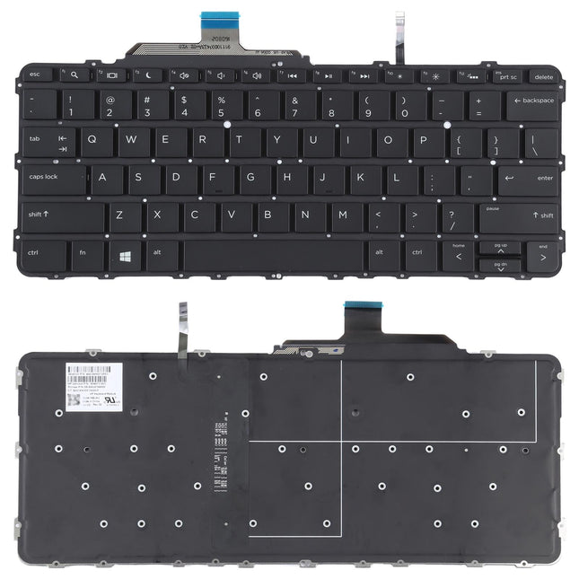 Backlit Keyboard For Hp Elitebook Folio G1 Us