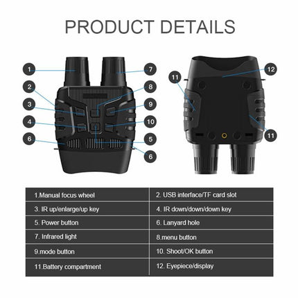 Outdoor Starlight Night Vision Binoculars For Hunting