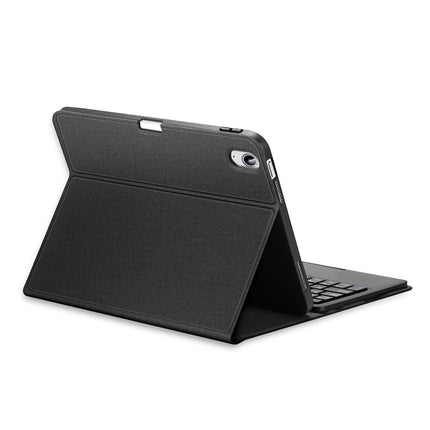 2022 Bluetooth Keyboard Leather Case For Ipad 10.9 With Touchpad & Smart Sleep - Black