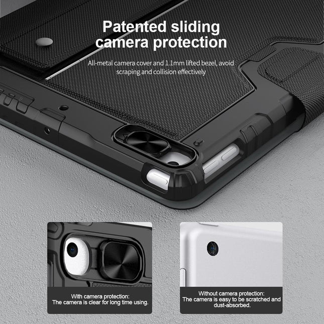 6-Row Keyboard Case For Ipad 10.2 2019 / 2020 / 2021 With Bumper Combo