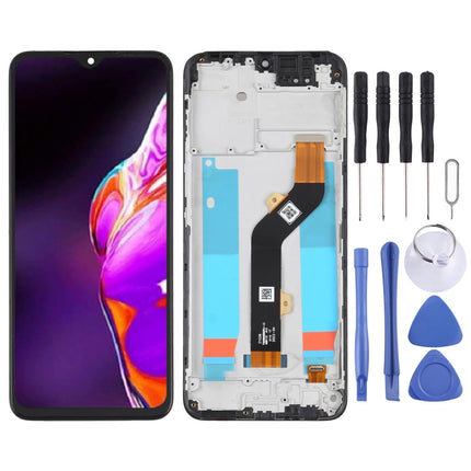 Lcd Screen Replacement For Infinix Hot 10T - Full Assembly With Frame