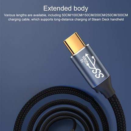 1M Usb-C Stereo Curved Extension Cable For Steam Deck
