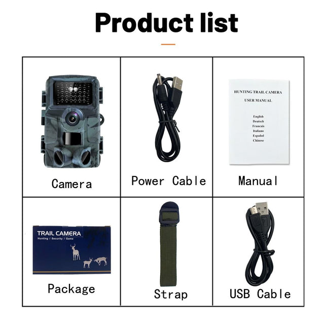 4K Infrared Night Vision Hunting Camera With 2 Lcd Screen