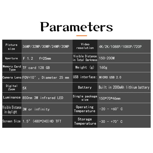 4K Hd Camo Monocular Night Vision For Outdoor Hunting