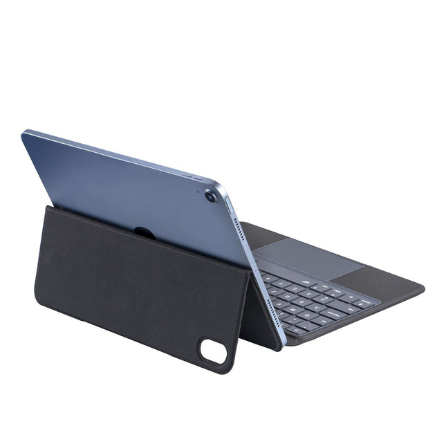 10.9 Ipad 10Th Gen 2022 Bluetooth Keyboard Case - Black Leather With Backlight