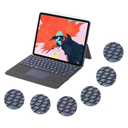 Backlit Bluetooth Keyboard Leather Case For Ipad Pro 12.9 - Black