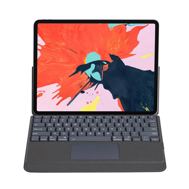 Bluetooth Keyboard Leather Case For Ipad Pro 12.9 - Black 2022 / 2021 / 2020 / 2018