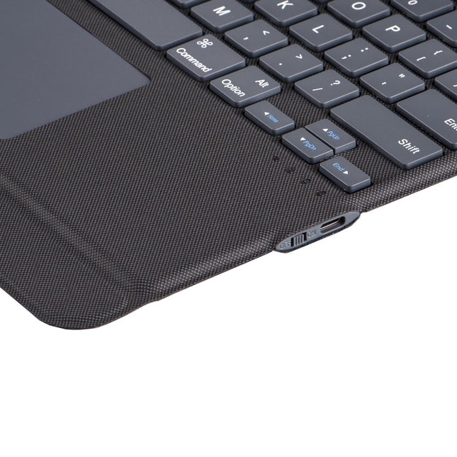 Bluetooth Keyboard Leather Case For Ipad Pro 12.9 - Black 2022 / 2021 / 2020 / 2018