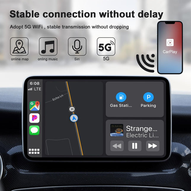 Wireless Carplay Adapter For Iphone - Usb & Usb-C