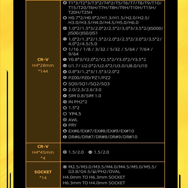 186-Piece Precision Screwdriver Set