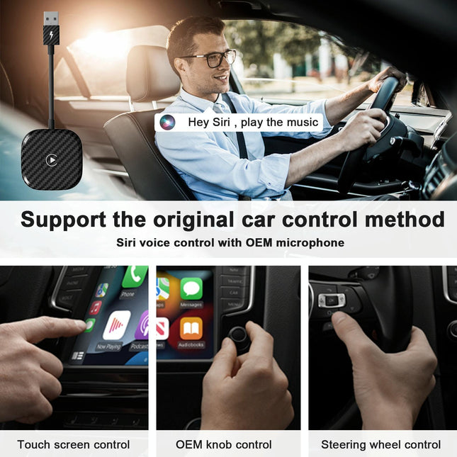 Wireless Carplay Adapter For Iphone - Usb & Usb-C