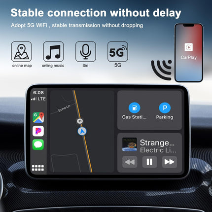 Wireless Carplay Adapter For Iphone - Carbon Fiber Usb & Usb-C