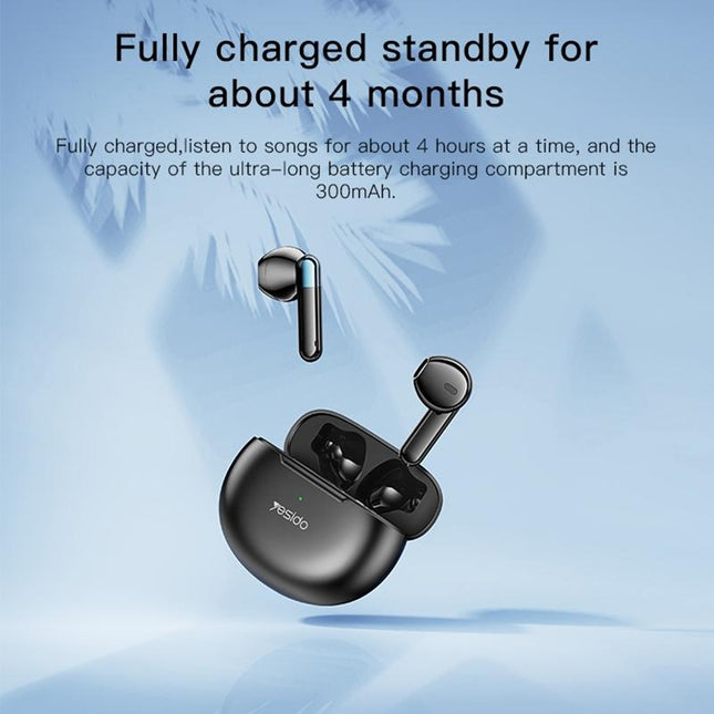 Wireless Noise-Cancelling Earbuds - Black