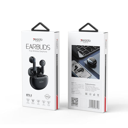 Wireless Noise-Cancelling Earbuds - Black